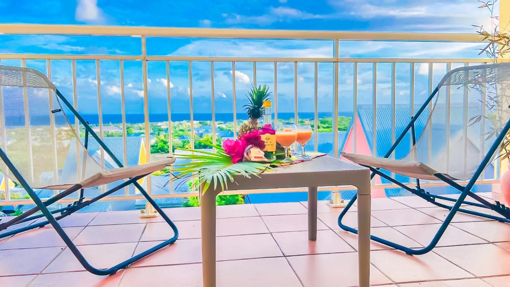 Magnifique Appartement Fleurs Caraibes - 6 Personnes En Residence Avec Piscine Privee - Sainte Anne Exterior foto